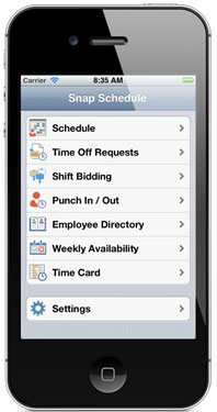 Mobile access to scheduling information